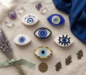 Evil Eye Hair Clips Set