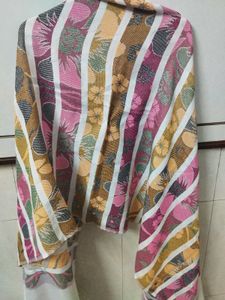 Floral Striped Scarf