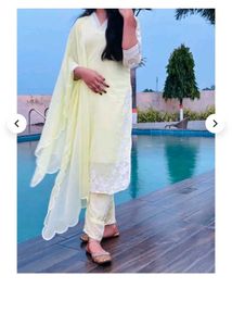 Elegant Light Yellow Kurta