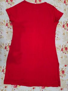 Red Long top/Night shirt