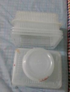 Plastic Storage Containers And Spoons