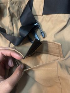 Khaki Mini Skirt with Belt