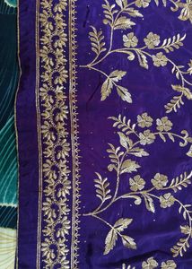 Elegant Purple Embroidered suit Set