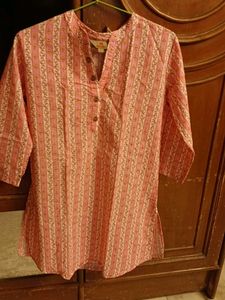 Pretty Pink Printed Kurta