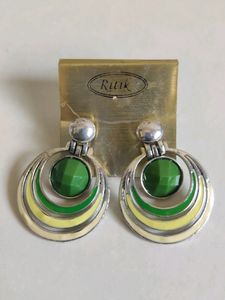 Boho Abstract Hoop Earrings