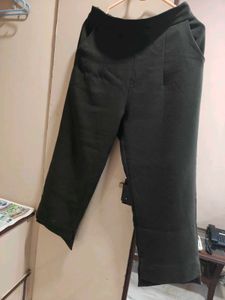 Patterned Pullover Sweater + Green trousers
