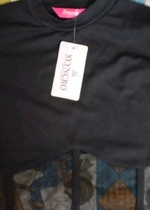 Stylish Black Sheer Panel Dress