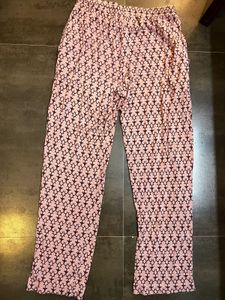 Pink Printed Pajama Pants