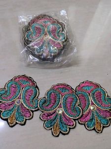 Embroidered Patches for Sarees/Lehengas