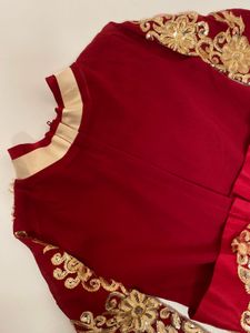 Maroon Embroidered Lehenga Choli