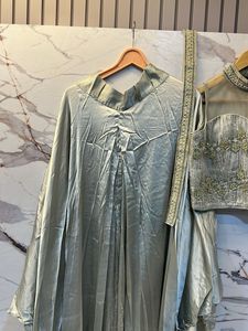 SALE PRICE!! Designer Label- Pure Silk Lehenga Ski