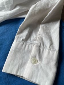 Classic White Cropped Button-Up Shirt