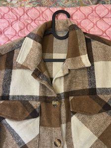 Cozy Plaid Shacket Jacket