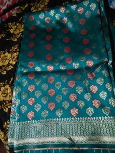 Elegant Green Brocade Saree