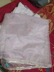 Beautiful White Embroidered Ethnic Gown
