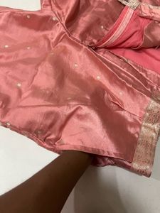 Tailor-made Pink Kurta Set from Sari