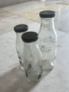 Glass Bottles For Smoothies Milk Shakes Water