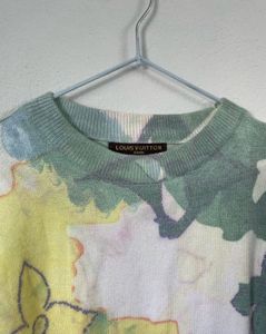 LV colour drip print knit pullover