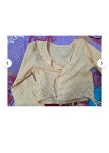 Stylish Cropped Tie-Up Top
