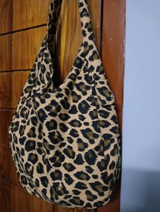 Leopard Print Hobo Bag
