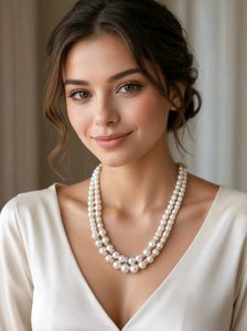Elegant Two - Strand Pearl Necklace