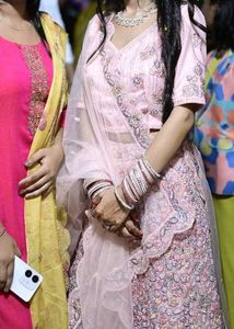 Pink Beautiful Bridal lehenga
