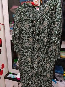 5% Discount In Wholesale Price Green Printed Kurta