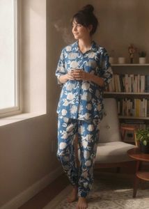 Cozy Floral Print Pajama Set