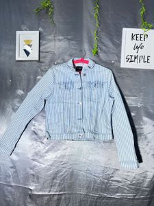 Striped Denim Jacket