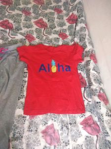 Track Pant &amp; Red T-shirt Full Set