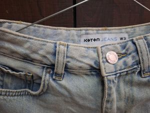 Distressed Denim Shorts