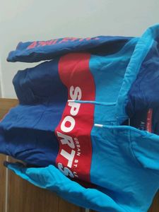 kids boys Blue Sports Hoodie