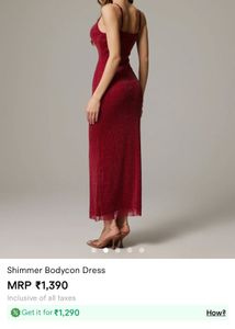 Sparkling Red Bodycon Party Dress