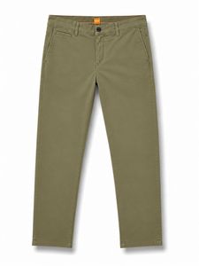 Hugo Boss Regular Fit Olive Green Chinos