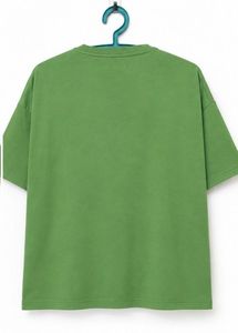 Green T-Shirt with Bow Appliques