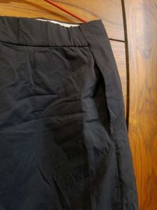 Navy Buttoned Skirt