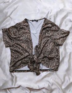 Leopard Print Crop Top