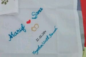 Customizable Couple Name Hankerchief