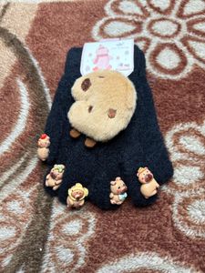 Sale Last 2025 Gloves with 🧸 toys Earring Free