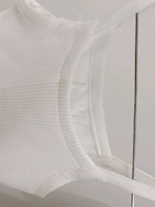White crop top