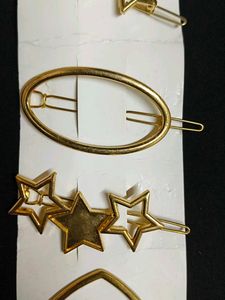 Set of 6 Geometric Hair Clips