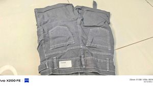 Black Denim High-Waist Shorts