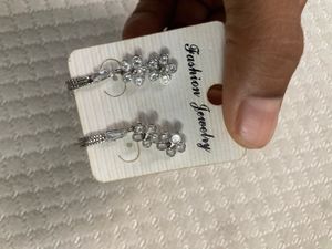 American Diamond Long Chain Earring