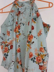 Floral Halter Neck Top