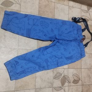 Printed Joggers With Suspenders 😍