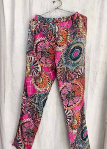 719. Vibrant Boho Print Pants