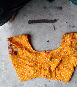 Vibrant Yellow Printed Blouse