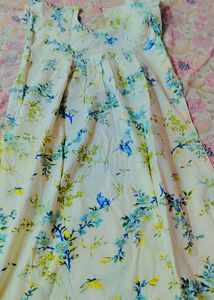 Elegant Floral Print Gown