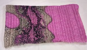 Elegant Pink Printed Dupatta contrast