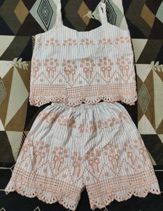 Cute Striped Co-ord Set(s size)🎀